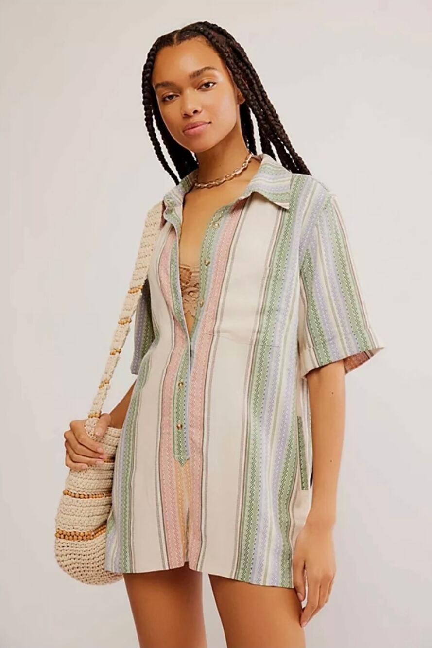 Free Poeople summer heat romper M